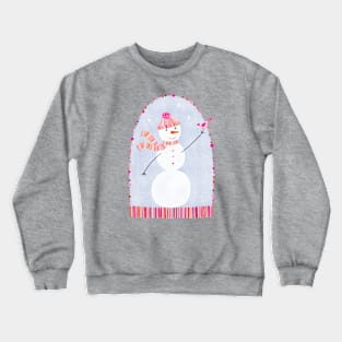Boho Snowman Crewneck Sweatshirt